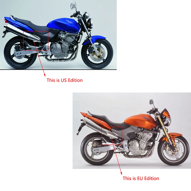 EU Edition for Honda CB600F Hornet 600 Motorcycle Exhaust Pipe Mid Pipe Slip On 51mm Muffler 370mm Escape Removable DB Killer