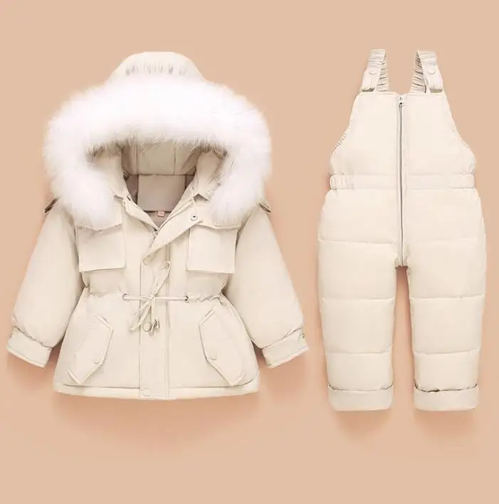 

Winter Baby Girl Denim Jacket Plus Velvet Real Fur Warm Girl Hooded Outerwear 2-6 Years Kids Toddler Girl Coat