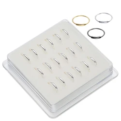 18Pcs/Set Handmade Sterling Silver 925 Nose Ring Hoop TubeThin Helix Cartilage Tragus 6-10mm Nose Piercing Jewelry Nariz Argolla