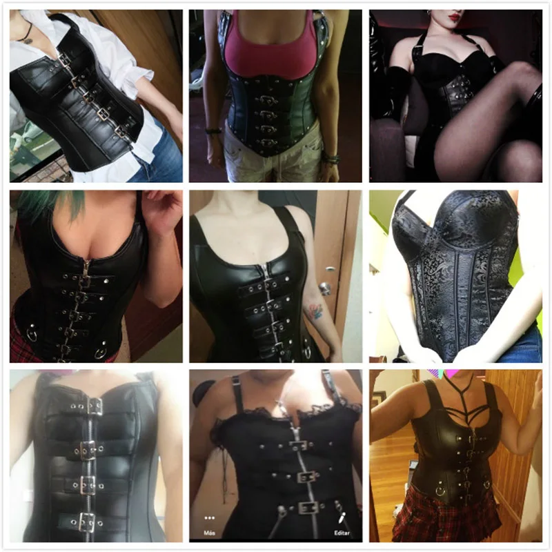 Vintage Steampunk Corset Gothic Bustier Boned Overbust Dress Underbust burlesque Top Plus Size 6Xl Tummy Slimming Clothes