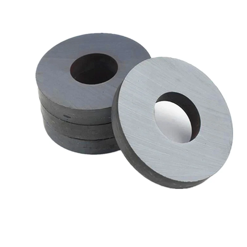 Imagem -02 - Ímã Cerâmico Redondo Preto do Orador 100*10 10060x10 mm do Ímã 100x10 mm da Ferrite do Anel de Peças Furo 60 mm Ímã Permanente 100 mm x 10 mm