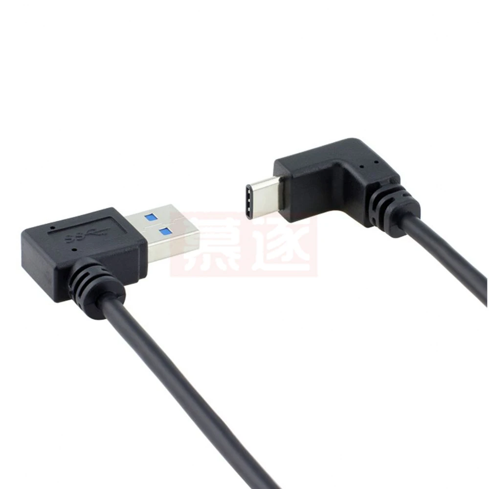 USB 3.1 Typ-C USB-C zu USB 3.0 90 Grad Rechts & Links & Oben & Unten Gewinkeltes A-Stecker Datenkabel 1m für Macbook & Tablet & Smartphone