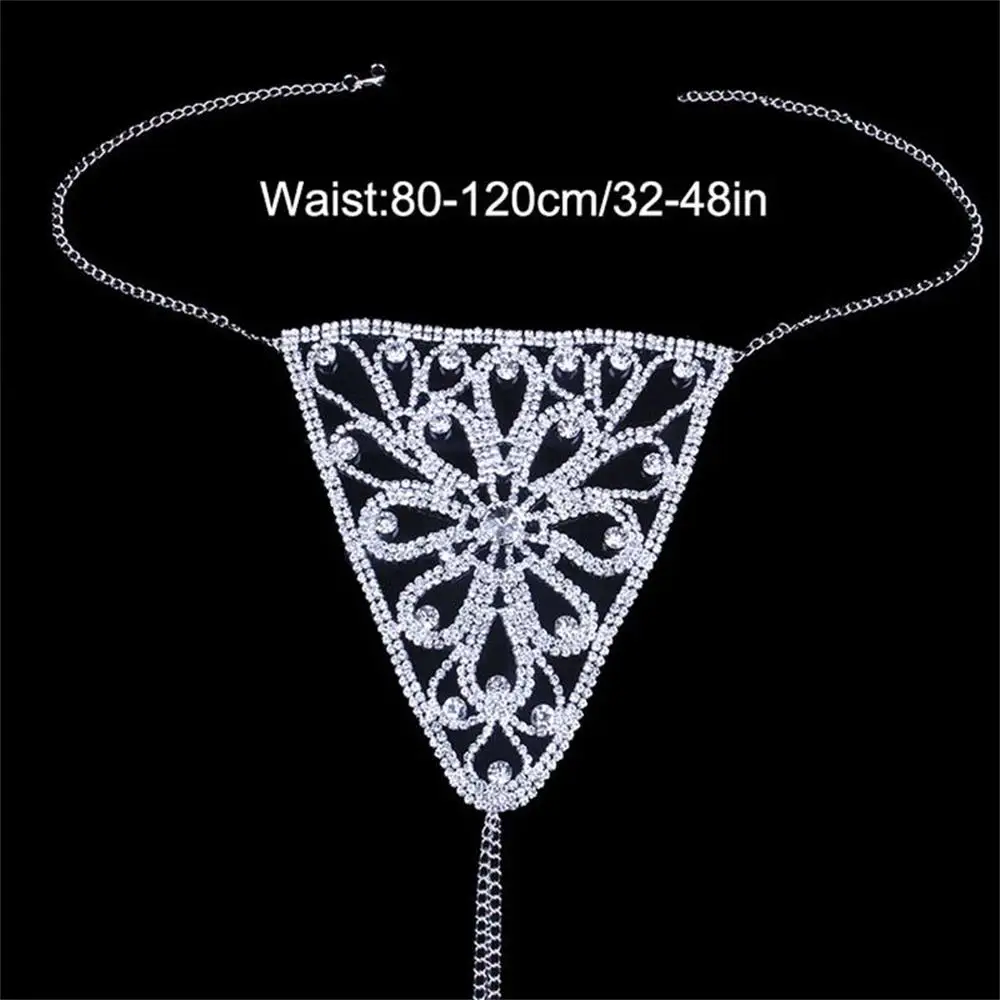 Sutiã e Tanga em Forma de Flor para Mulheres, Sexy Bralette, Malha De Metal De Strass, Cadeia De Corpo De Cristal, Biquíni Jóias, Luxo, Designer