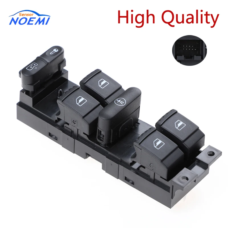 YAOPEI 9-pins 1J4959857A 1J4959857C Power Window Master Switch For Skoda Fabia Octavia Superb V W J etta Golf Passat 1J4959857