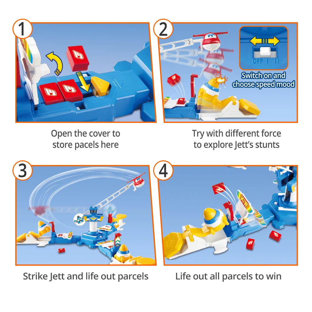 Super Wings Flying Control Tower gioco da tavolo Flying Jett Family Games giocattoli per bambini per 4 giocatori per regali di compleanno per bambini