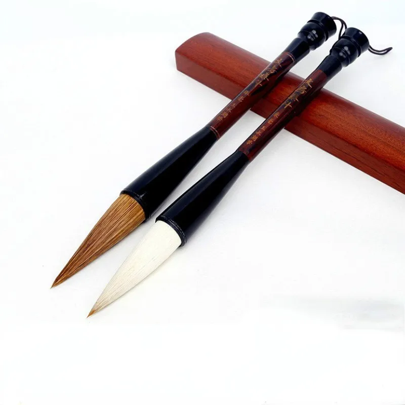 Tinta China Hopper-shaped Chinese Calligraphy Brush Pen Weasel Hard Hair Writting Brush Tool Calligraphy Ink Painting Couplets