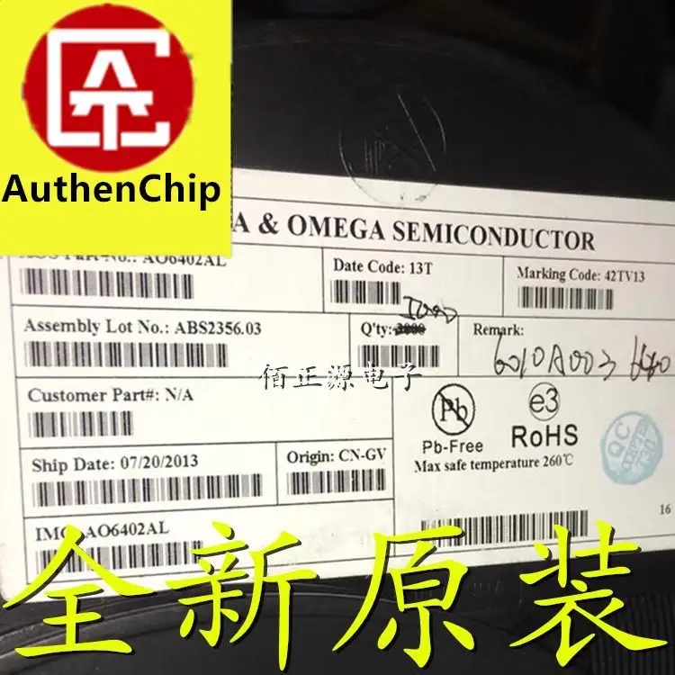 10 Buah 100% Asli Baru Dalam Stok AO6402AL AO6402A SMD SOT23-6 N-channel MOS Efek Medan Transistor