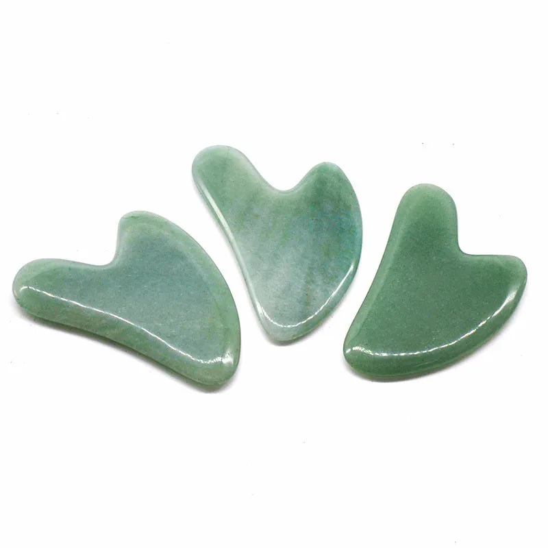 Jade Guasha Massage Board Natural Stone Gua Sha Scraper Chinese Gua Sha Tools Neck Body Acupuncture Spa Acupuncture Scraper