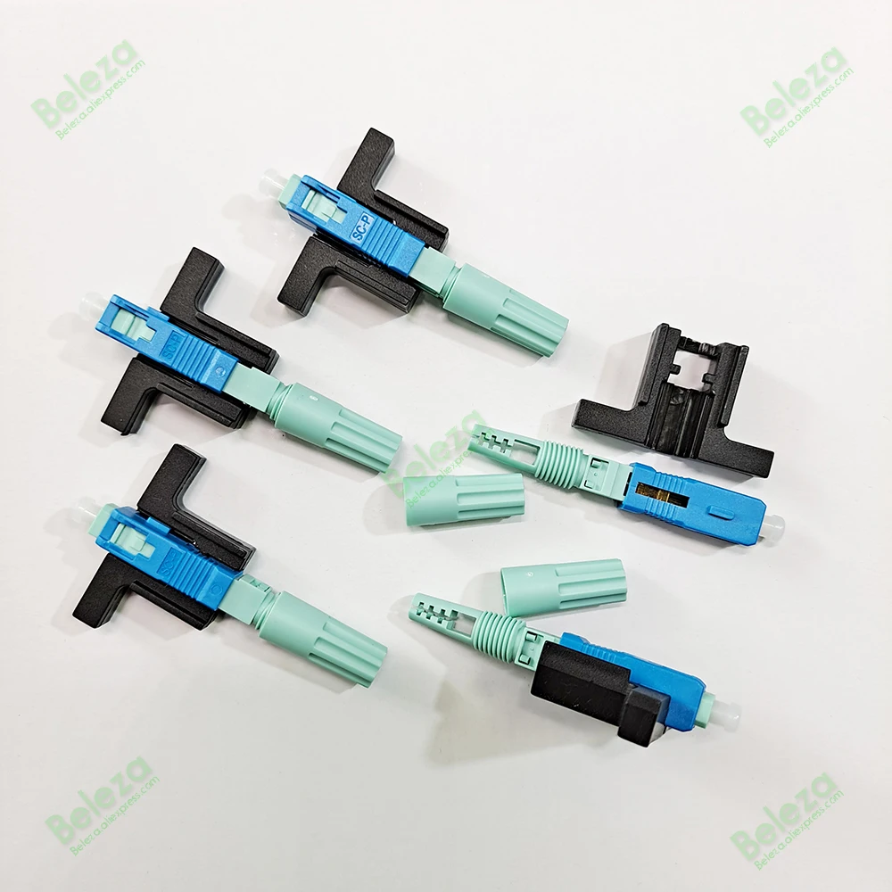 New SC APC UPC 58mm SM Single Mode Optical Connector FTTH Tool Cold Connector Tool SC UPC Fiber Quick Connector