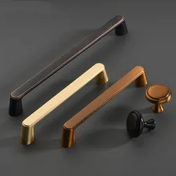 High End Wardrobe Cupboard Pull Handles Retro Metal Antique Zinc Alloy 128mm Kitchen Drawer Cabinet Door Handle Furniture Knobs
