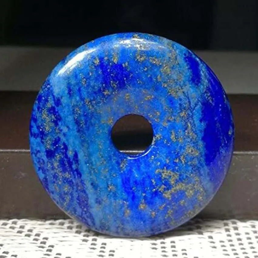 Naturalny uzdrawiający ametystowy kryształ Lapis Lazuli labradoryt kamień 30mm pączek koraliki Reiki Chakra wisiorek Fit naszyjnik biżuteria DIY