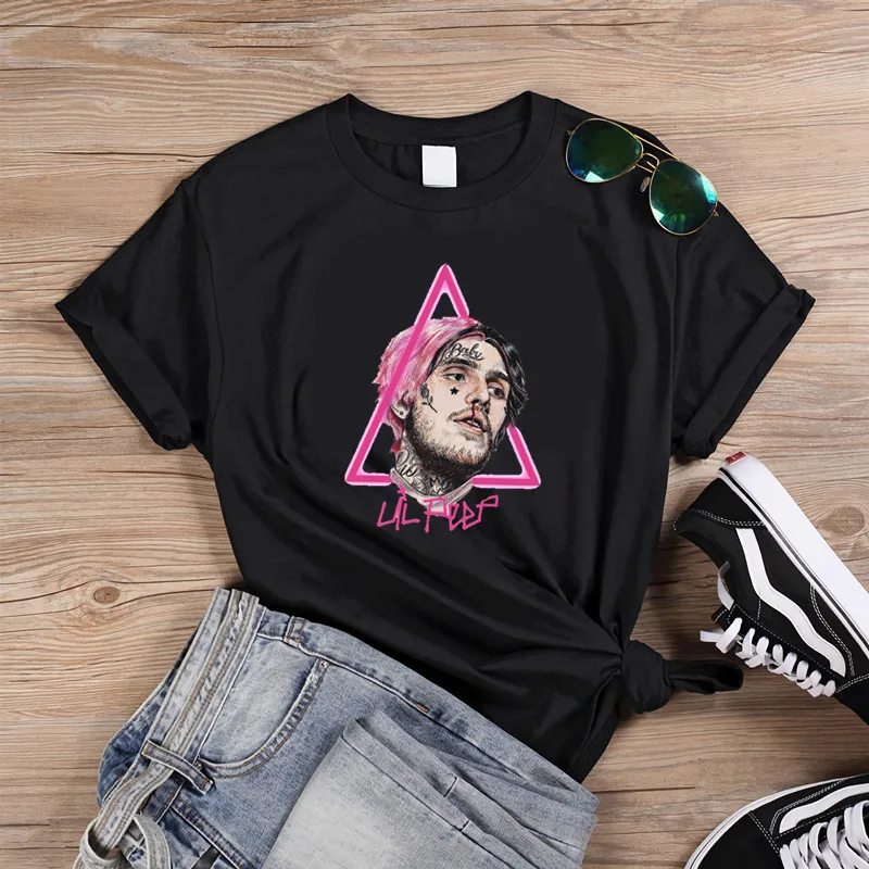 Hip Pop T-Shirt Women Lil Peep Tshirt Fashion Short Sleeved Streetwear Women Tops Print Casual Harajuku Tee Shirt Drop Shipping