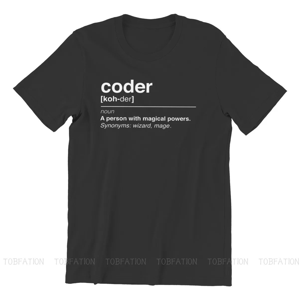 Coder Definition Men TShirt Software Developer IT Programmer Geek O Neck Tops 100% Cotton T Shirt High Quality Birthday Gifts