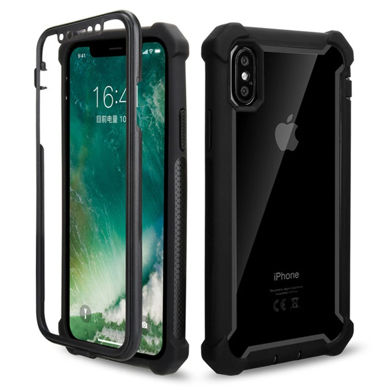 Shockproof Phone Case For iPhone 11 12 Pro XS Max XR 6S 7 8 Plus Protection Camera Armor Transparent Clear Back Cover Phone Case