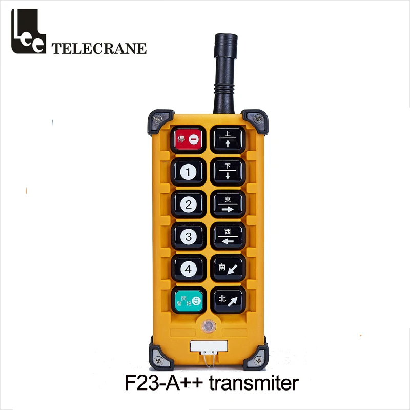 

Telecrane Radio Crane Remote Control Station System F23-A++ Crystal type Transmitter Emitter With 10 Keys Push Buttons