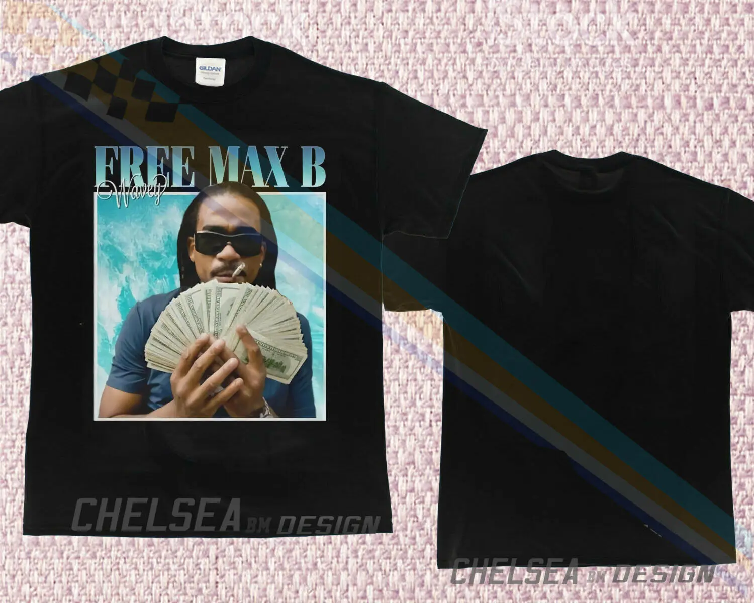 Inspired By Free Max B Wavey T-Shirt Merch Tour Limited Vintage Rare 2019 Unisex Tee