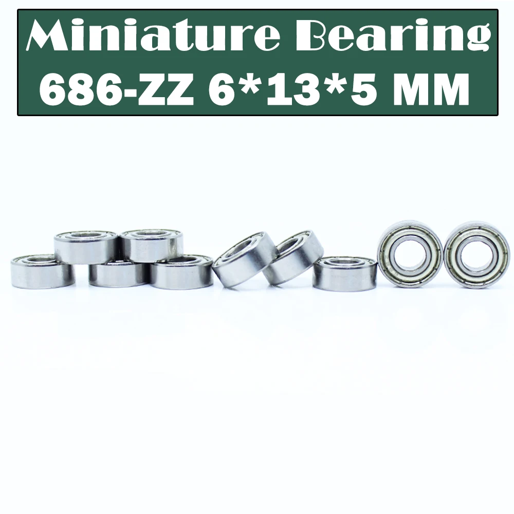 686ZZ Bearing ( 20 PCS ) 6*13*5 mm Miniature 686Z Ball Bearings 618/6ZZ