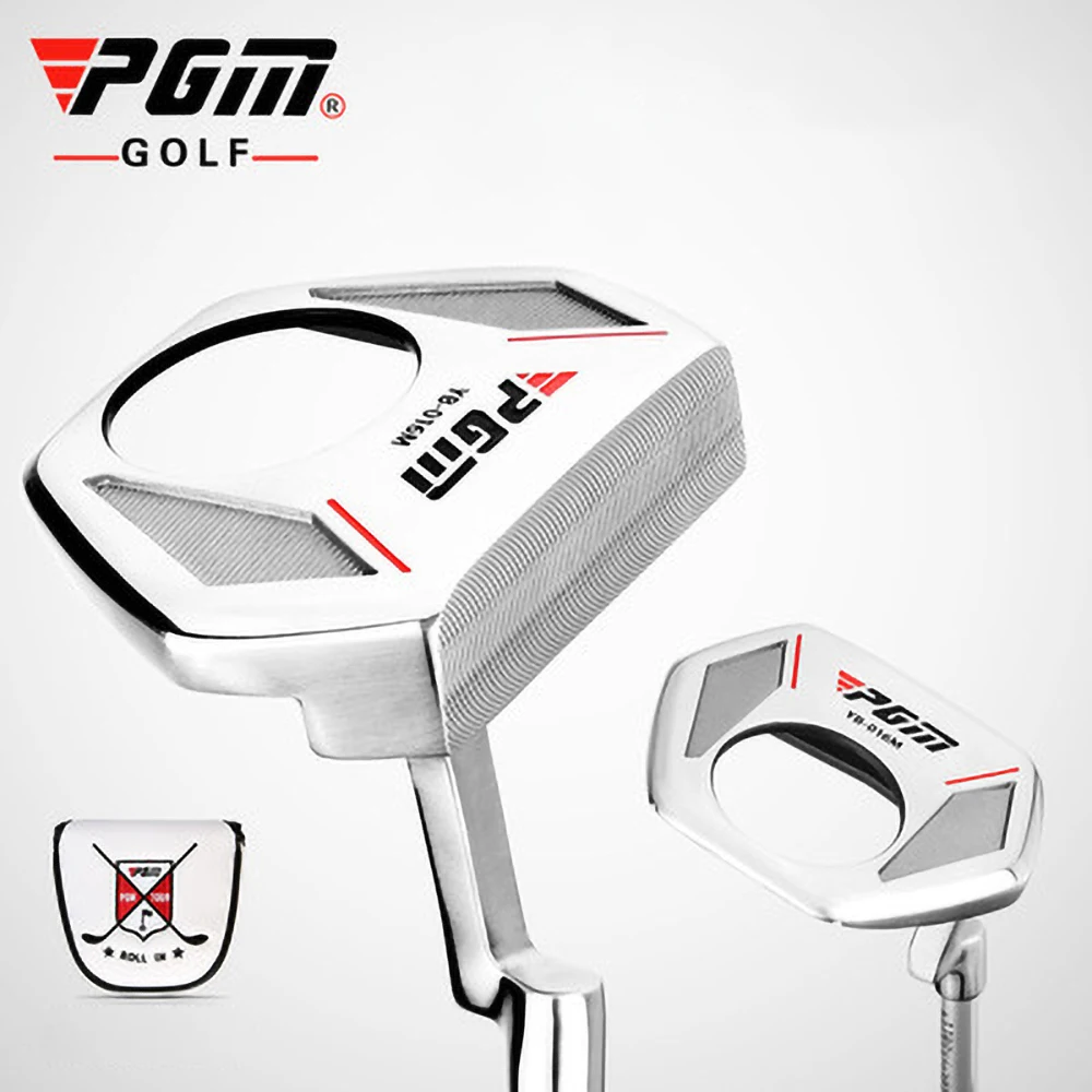 

PGM Golf Club With Pick-Up Ball Function For Men Low Center Of Gravity Men'S Putter With Aiming Line Silver Steel Shaft Club