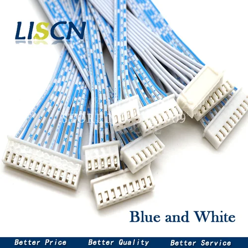 Imagen 2 del producto 10 Uds JST XH2.54 XH 2,54mm conector de Cable de cabeza simple/doble 2P/3/4/5/6/7/8/9/10P12 Pin paso rojo azul macho hembra enchufe