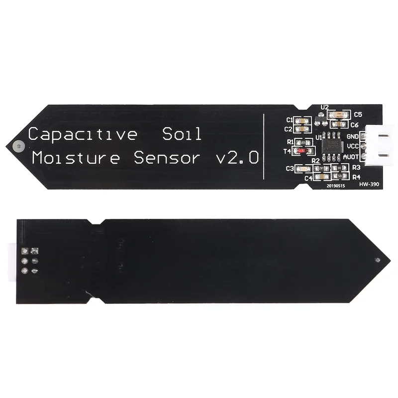 10pcs/lot Capacitive Soil Moisture Sensor Not Easy To Corrode Wide Voltage Wire Suitable For Arduino