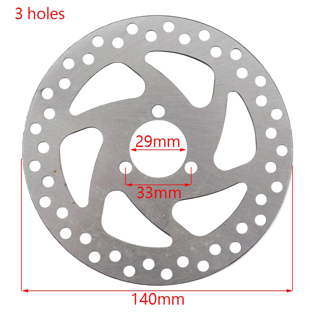 Electric Scooter 140mm Disc Brake Disc Brake 3 Holes or 6 Holes Disc Brake Device Brake Disc Brake Accessories