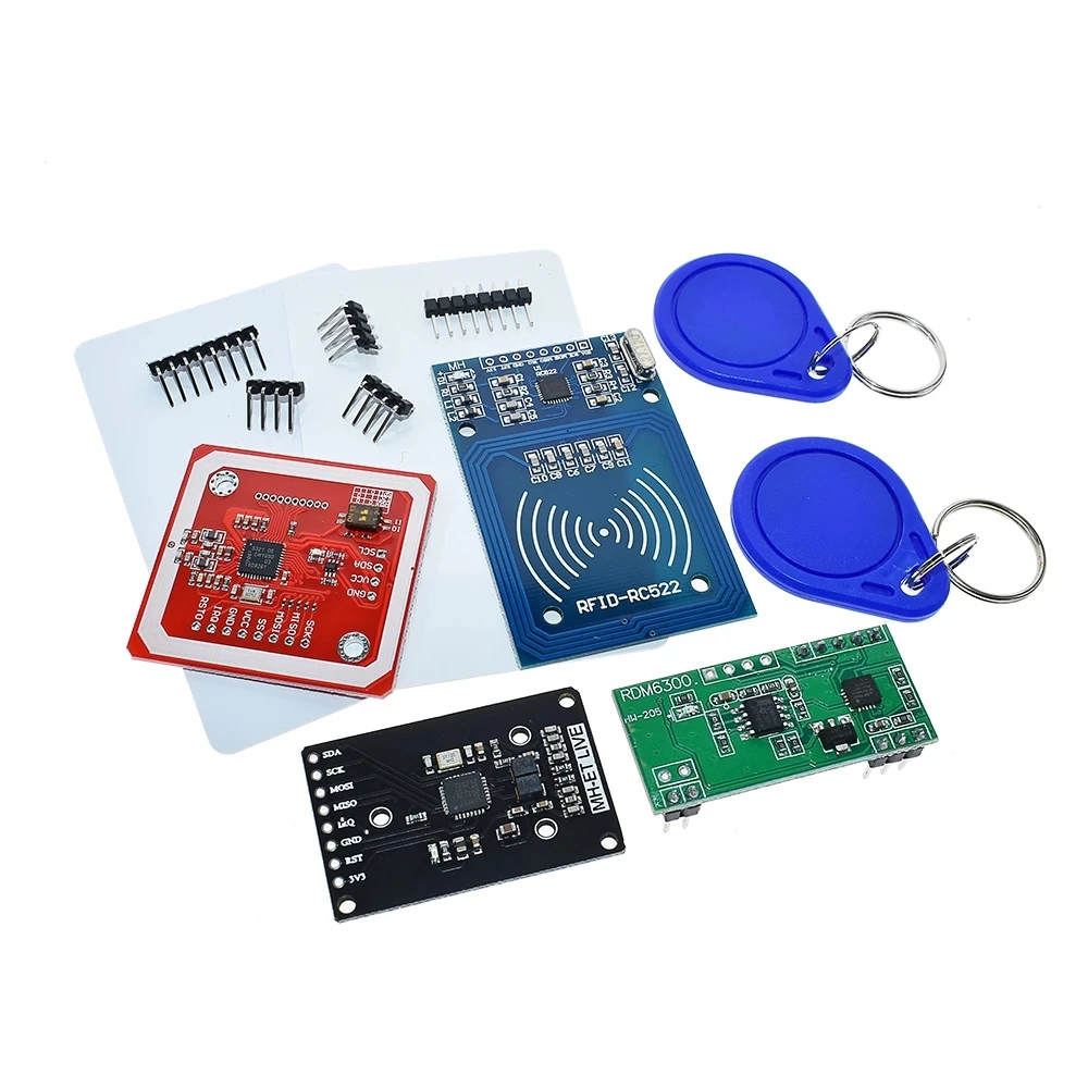 RFID module RC522 MFRC-522 RDM6300 Kits S50 13.56 Mhz 125Khz 6cm With Tags SPI Write & Read for arduino uno 2560