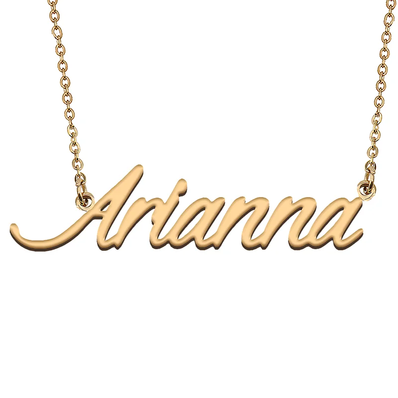 Arianna Custom Name Necklace Customized Pendant Choker Personalized Jewelry Gift for Women Girls Friend Christmas Present