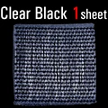 1 Hoja Transparente Negra