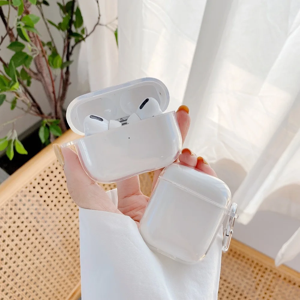 Soft Silicone Transparent Earphone Case For Airpods Pro 3 Protector Cover Clear Shell Shockproof For Air Pod 1 2 Bag Accessories