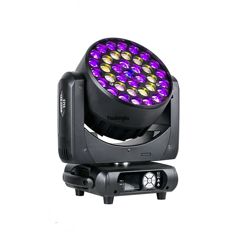 8pcs moving head dmx zoom wash lyre led 37x15w Rgbw 4in1 Zoom Movinghead Stage Led Super beam Light for event party club wedding