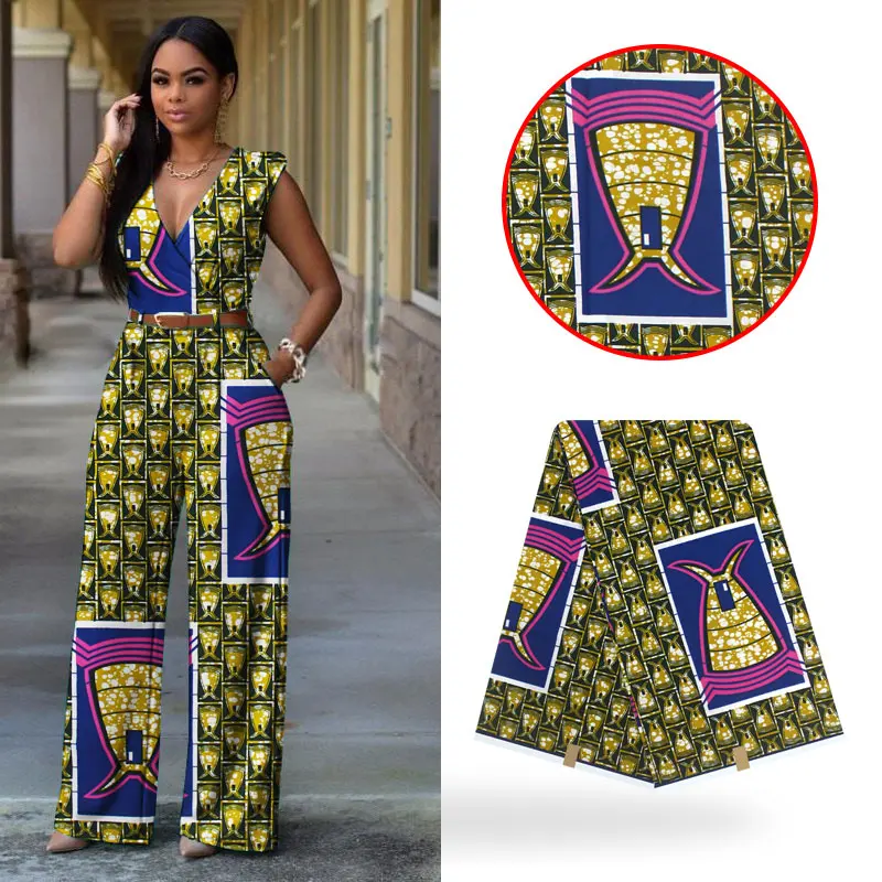 High Quality Real Veritable African Wax Fabric Nigeria Prints Fabric Tissu Wax 100% Cotton Ankara Wax