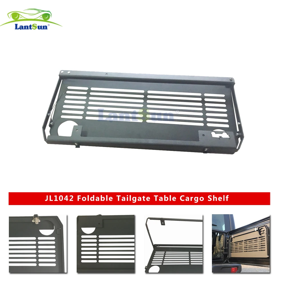 

For Jeep JL JL1042 Foldable Tailgate Table Cargo Shlf For Jeep JL Wrangler 2018+