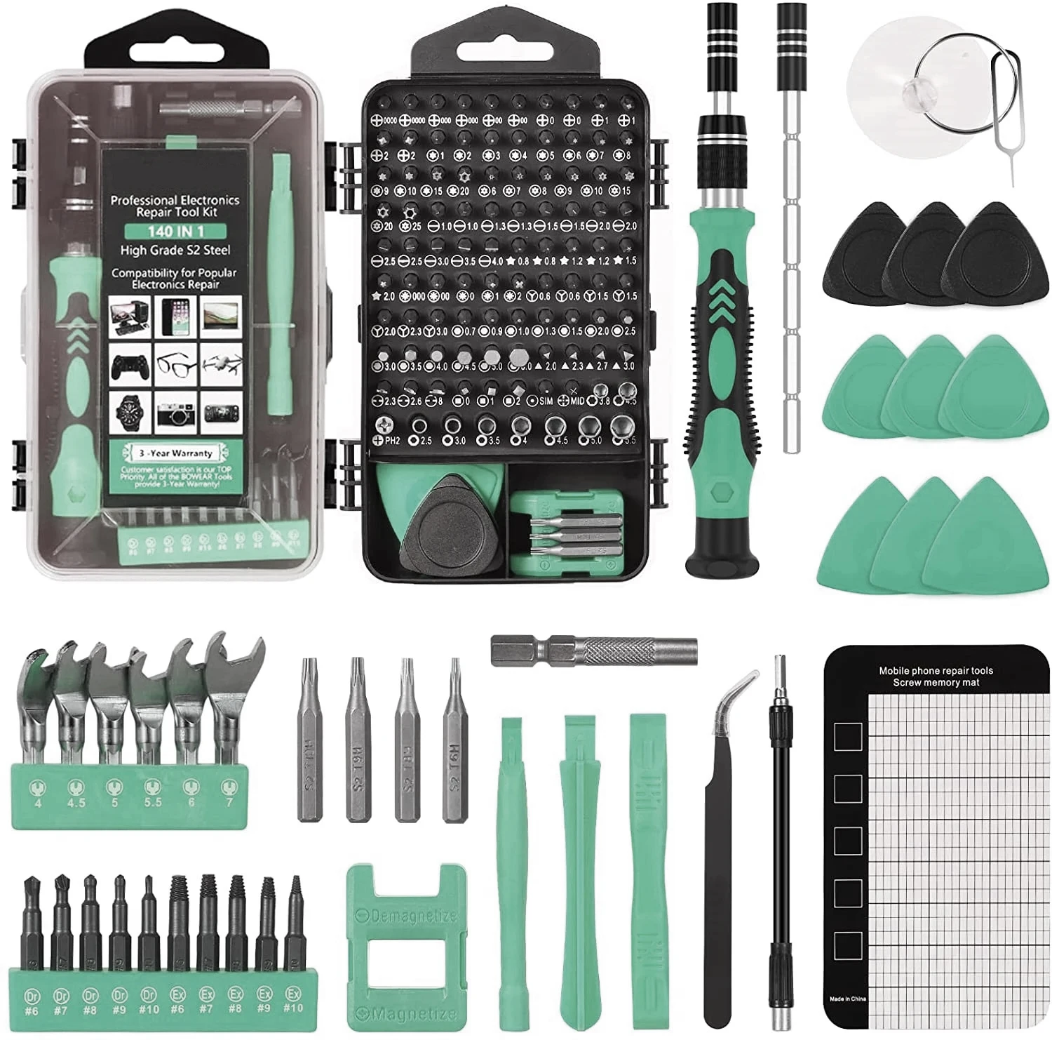 

140 In 1 Screwdriver Set Magnetic Torx Phillips Screw Bits Kit Hand Tool Set Screwdrivers Wrench Repair Phone PC Home Tools