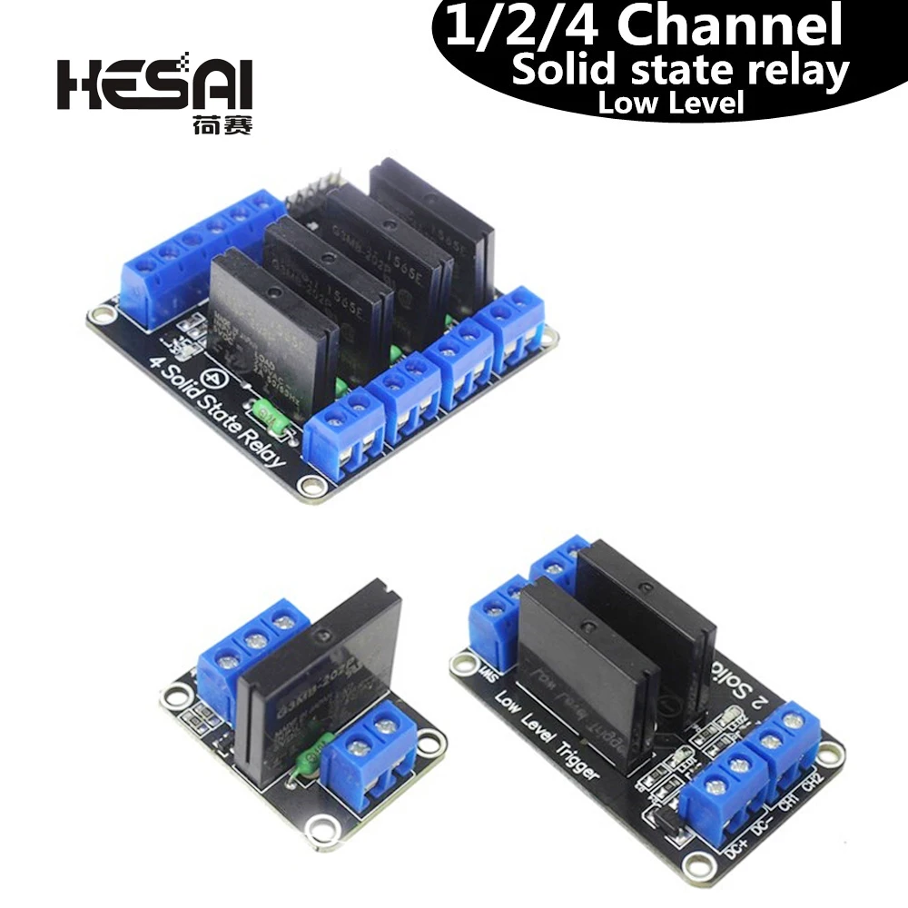 1/2/4 Channel Solid State Relay G3MB-202P DC-AC PCB SSR In 5VDC Out 240V AC 2A For Arduino