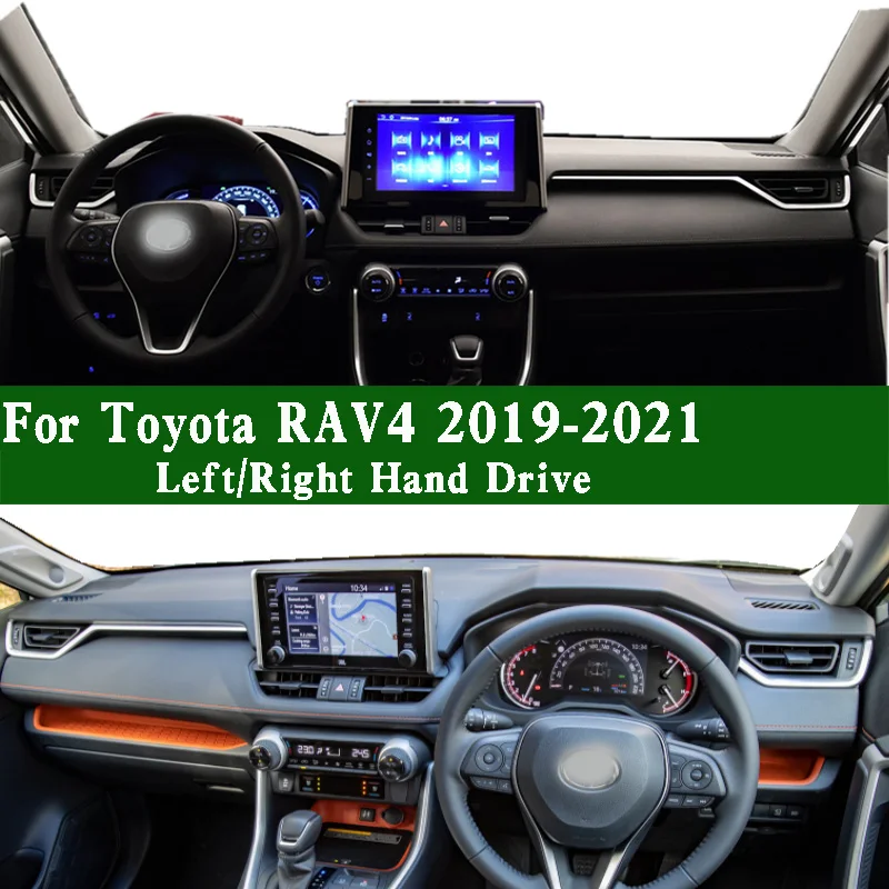 

Для Toyota RAV4 V A5 XSE XLE GX GA-K 2019-22, коврик для приборной панели, Солнцезащитный изоляционный коврик, коврик для приборной панели с защитой от грязи и украшениями