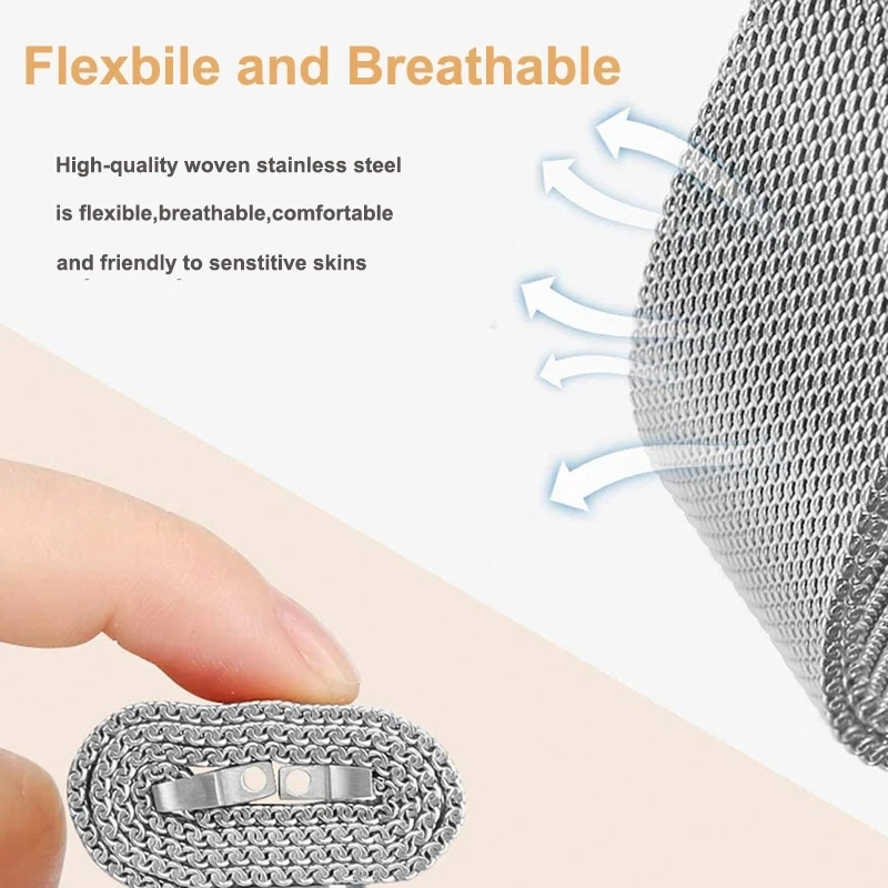 Correas de Metal para Fitbit Versa 2, pulsera Milanese Loop de acero inoxidable de lujo, accesorios de pulsera para reloj deportivo Lite/Verse2