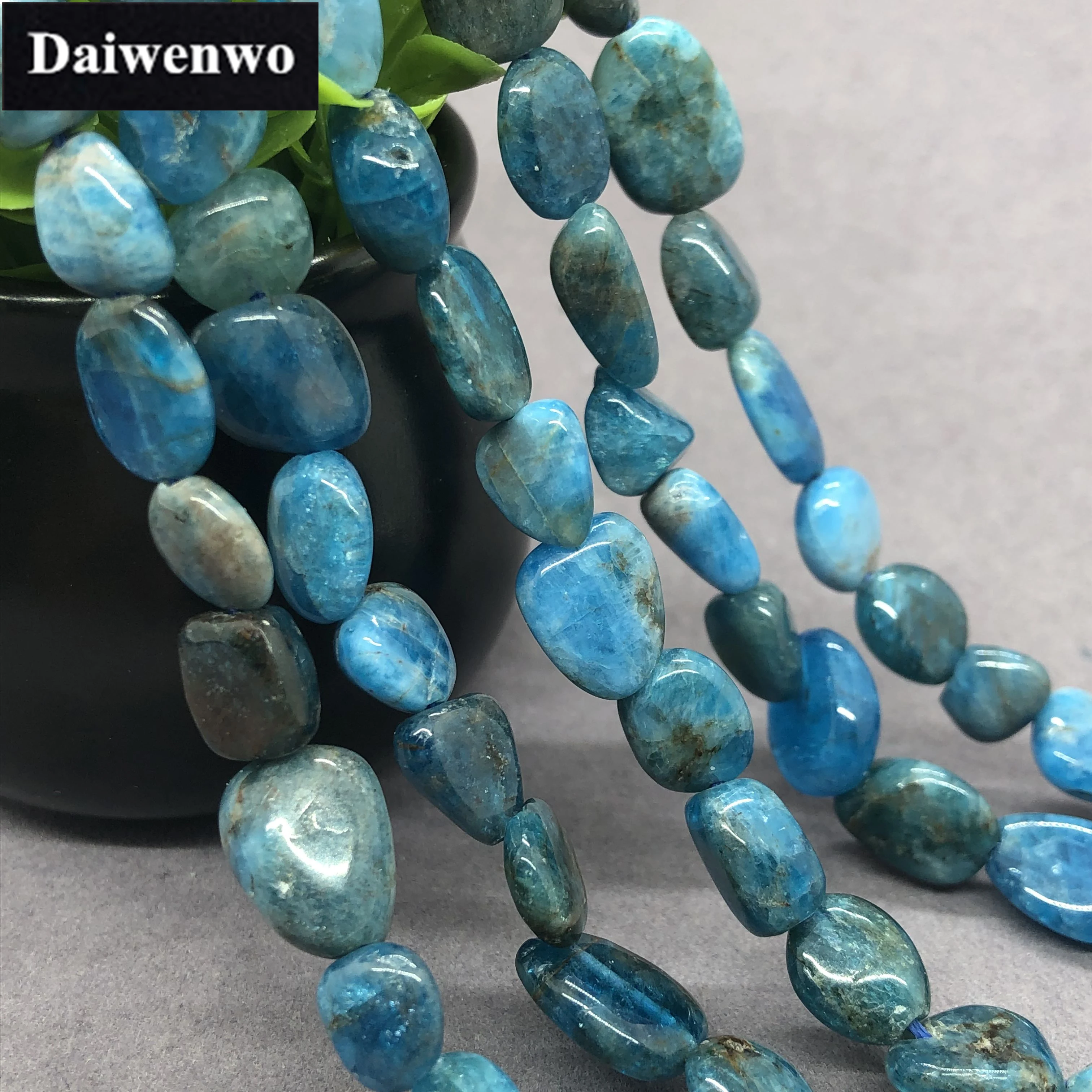 Apatite Bead Natural Loose Stone DIY Semi Precious Irregular Conformal Gem