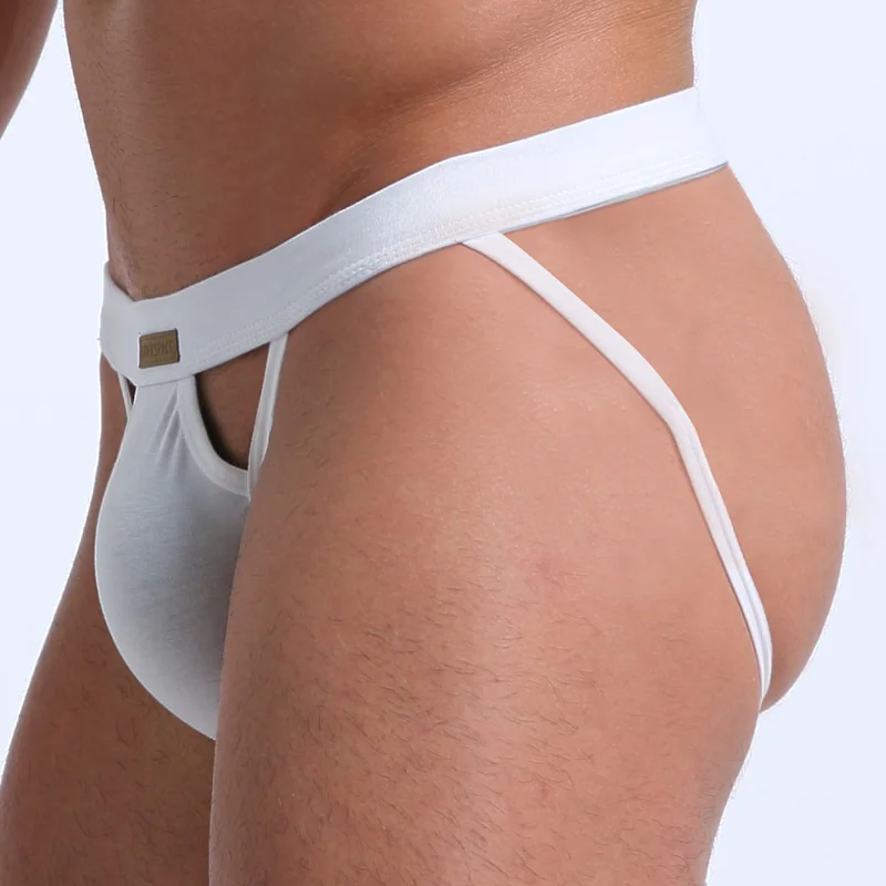 Jockstrap Cotton Gay Men Underwear G-Strings & Thongs Sexy Gay Penis pouch bikini buttocks Hollow thong men underwear