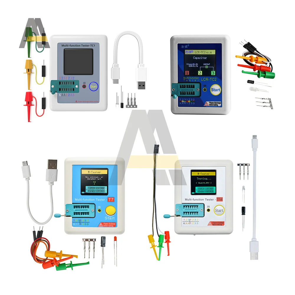 

LCR-TC1 LCR-TC2 TC-T7-H LCR-T7 LCD транзистор дисплея Test TFT диодный триодный конденсатор, мультиметровый резистор NPN PNP MOSFET