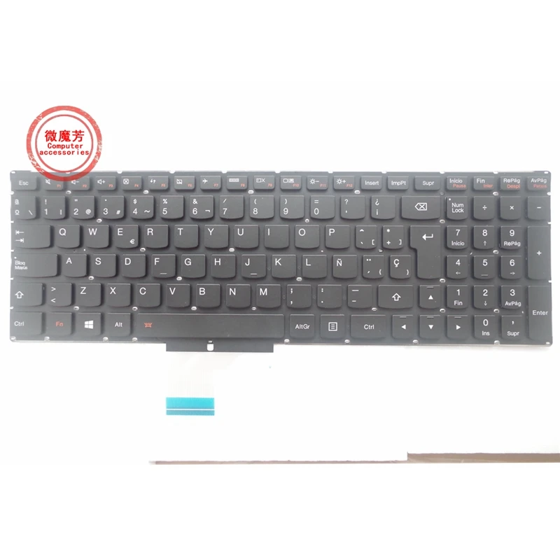 

Новый SP Клавиатура для ноутбука Lenovo Y50 Y50-70 Y50-70A Y50-70AM-IFI ноутбук SP испанская клавиатура с подсветкой