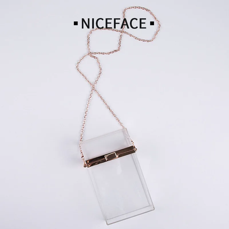 Acrylic Transparent Box Chain Crossbody Bags Evening party Clutch Clear Bags For Women 2021 Ladies Small Purses and Handbags sac