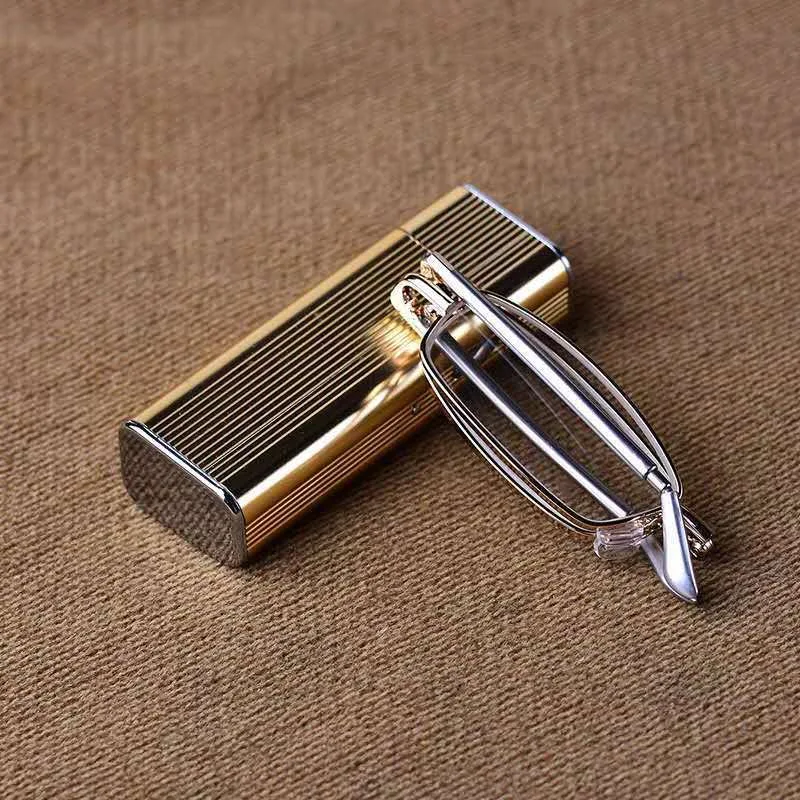 Sighttoo Folding Mini Portable Reading Glasses For Men Unisex Foldable With Tube Case Male Female Elderly Convenient Presbyopic