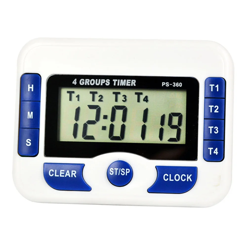 Magnetic Digital Clock Kit 4 Groups Channel Alarm Timer Digitale Count Down 99 Hour 59 Min Electronic Countdown Stopwatch Timers