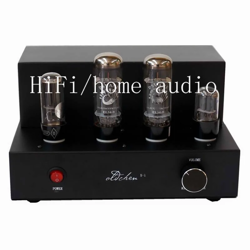 oldchen/laochen 5U4G+El34+6H8C single-ended hifi fever audio tube amplifier, manual scaffolding, output power ：10W*2