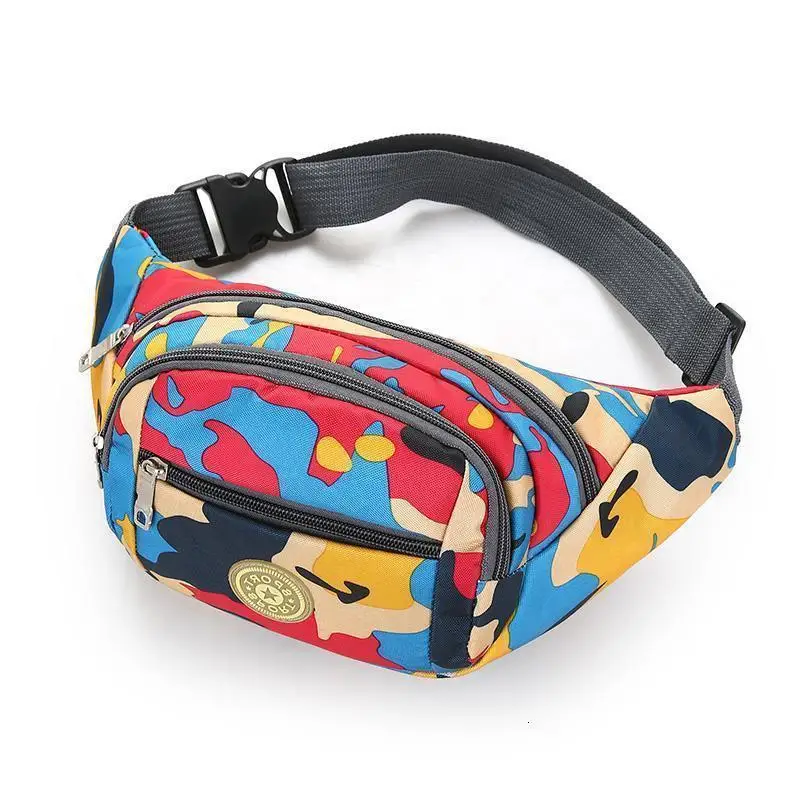 

Colorful Waist bag Waterproof Travel Fanny Pack Mobile Phone Waist Pack Belt Shoulder Bags crossbody bags for men and women