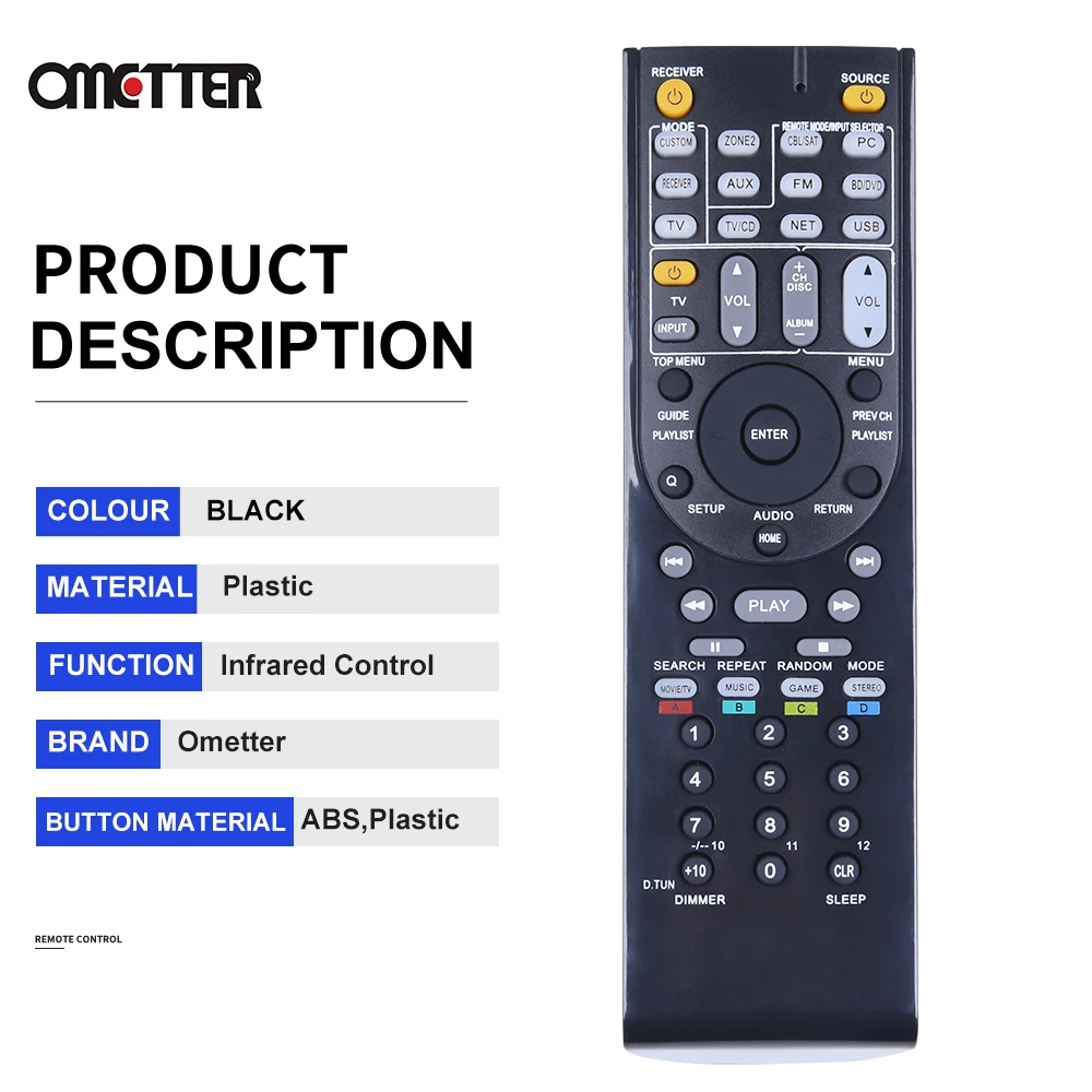 Die Neue RC-879M RC 879M RC-799M Geeignet für Onkyo Teile AV Empfänger Fernbedienung TX-SR333 TX-NR535 TXNR535 TXSR333