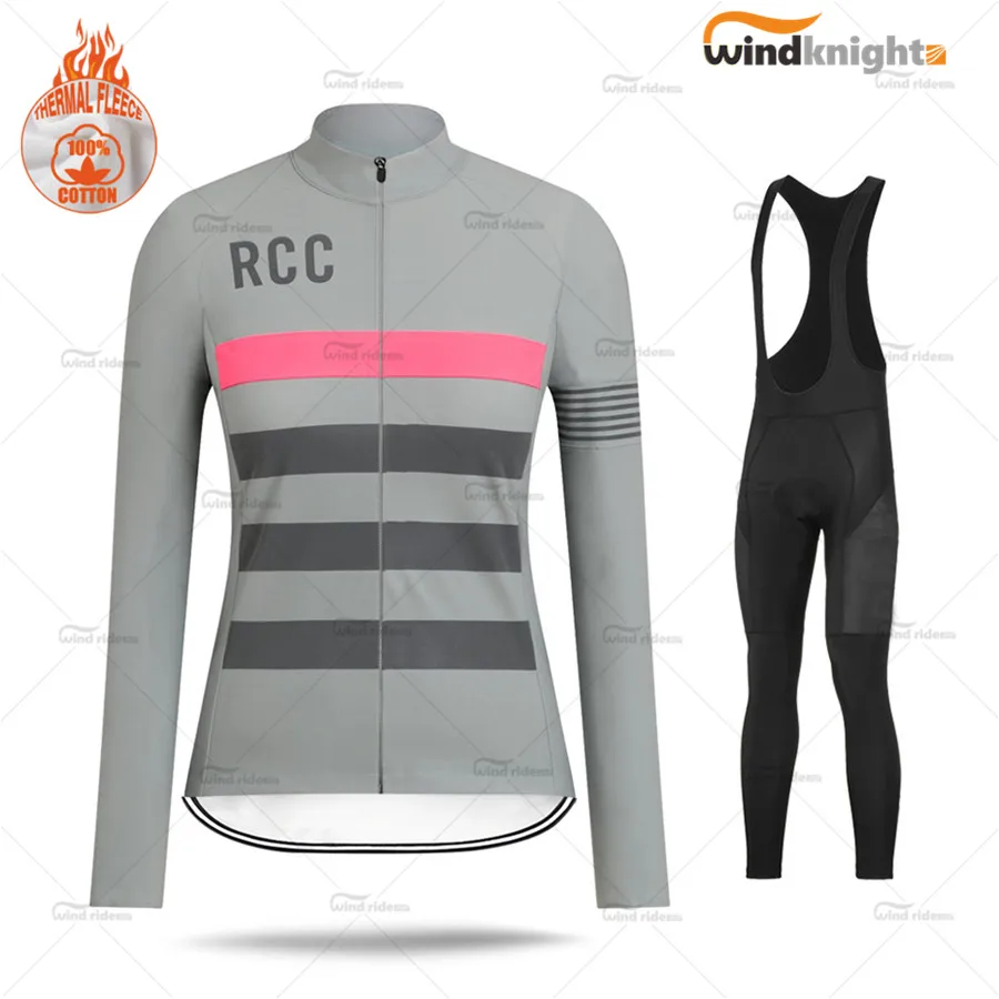 

Cycling Jersey 2020 Team RCC Road Bike Winter Thermal Cycling Clothing MTB Cycling Bib Pants Women Ropa Ciclismo Triathlon