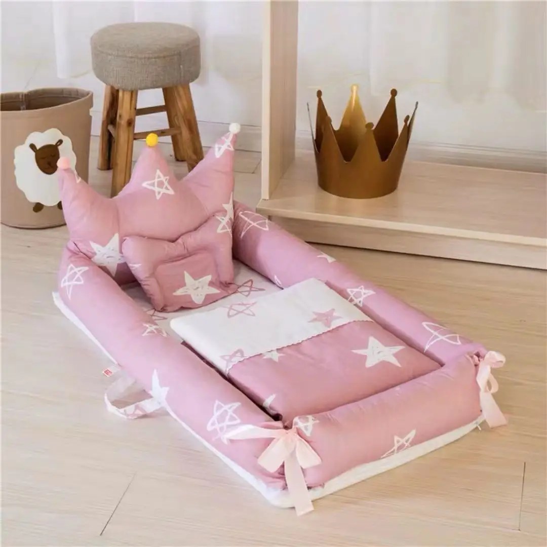 Portable Bed Children‘s Furniture Crib Portable Folding Bionic Cartoon Multifunctional Baby Anti - pressure Beds Cama Litera