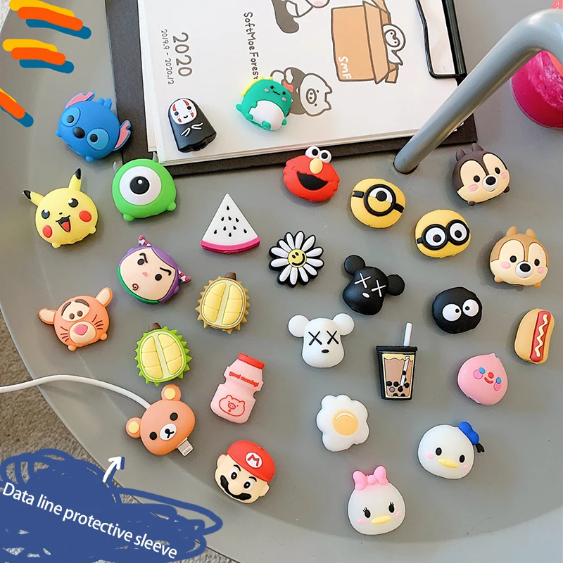 Kabel Biss Nette Tier Kabel Protector Für Iphone Usb Kabel Organizer Chompers Ladegerät Draht Halter Für Iphone Kabel Dropshipping