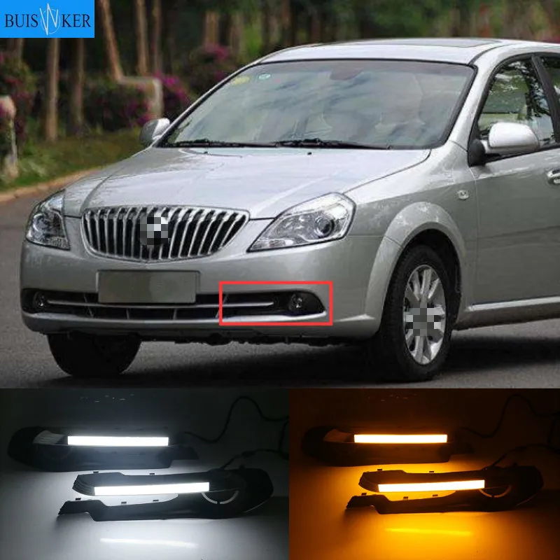 

2pcs LED DRL daytime running light for Buick Excelle 2013-2015 White yellow blue Front Fog Lamp Day Light